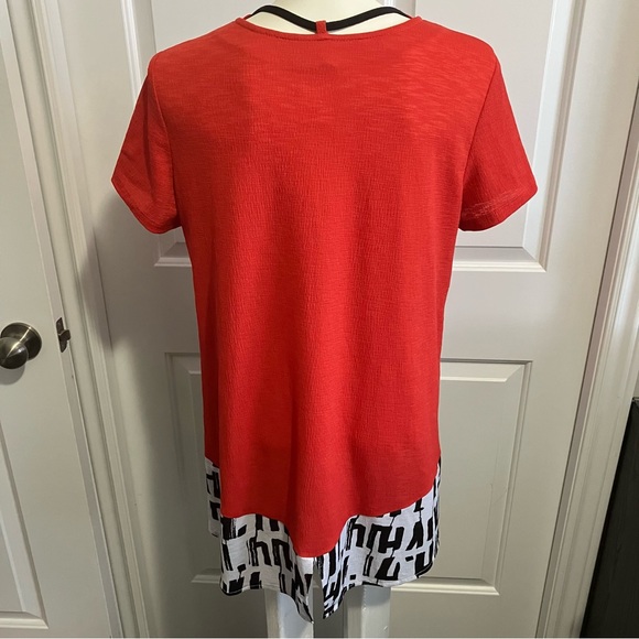 Zoe by Michael Phillips | Red short sleeves top - Picture 3 of 6